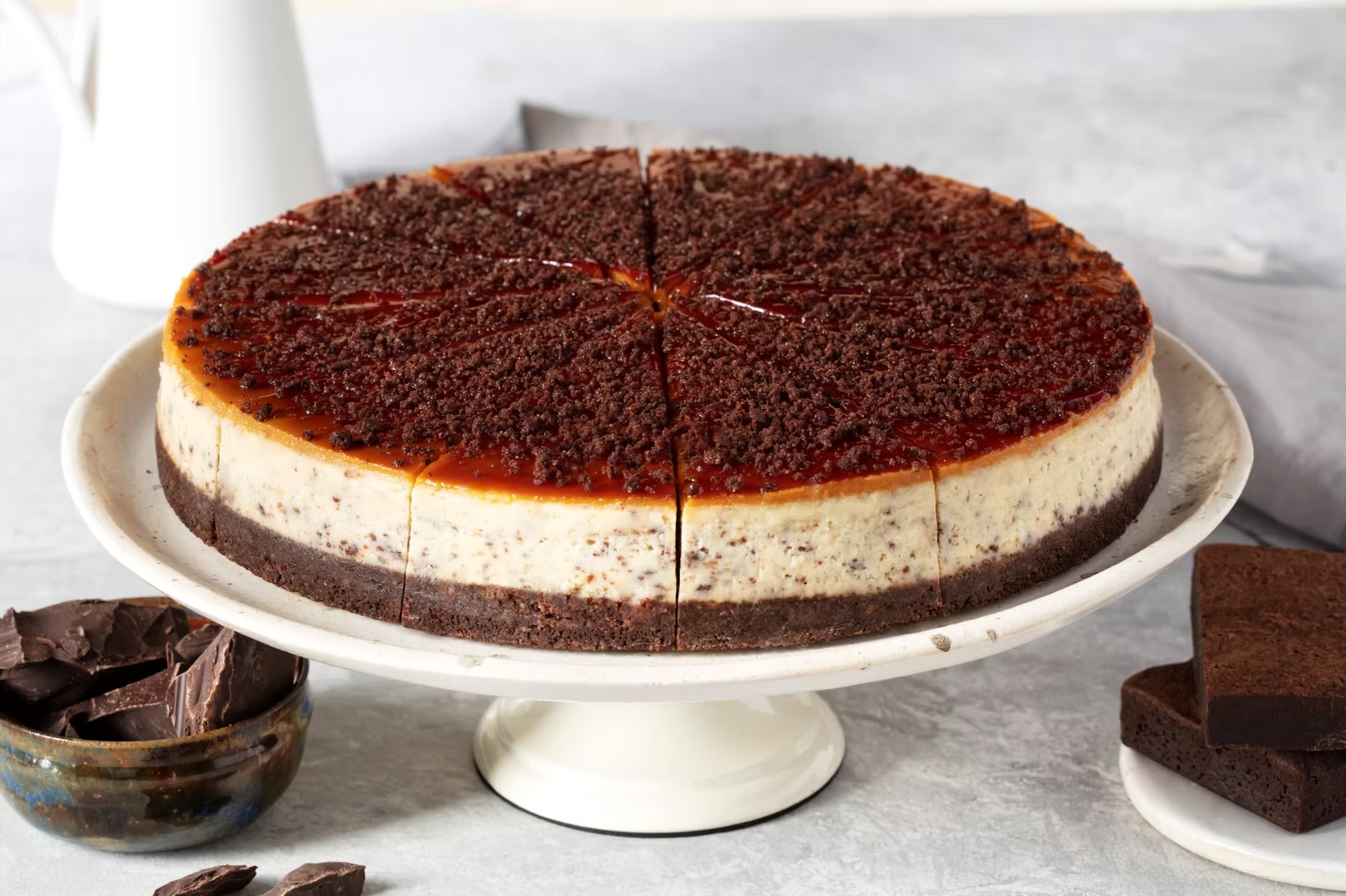 Rella Brownie Caramel Cheesecake